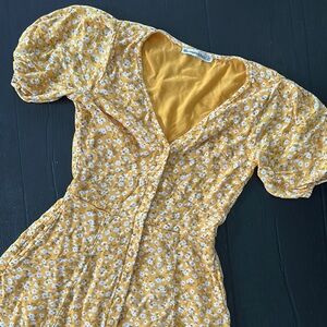 Floral Yellow Dress
